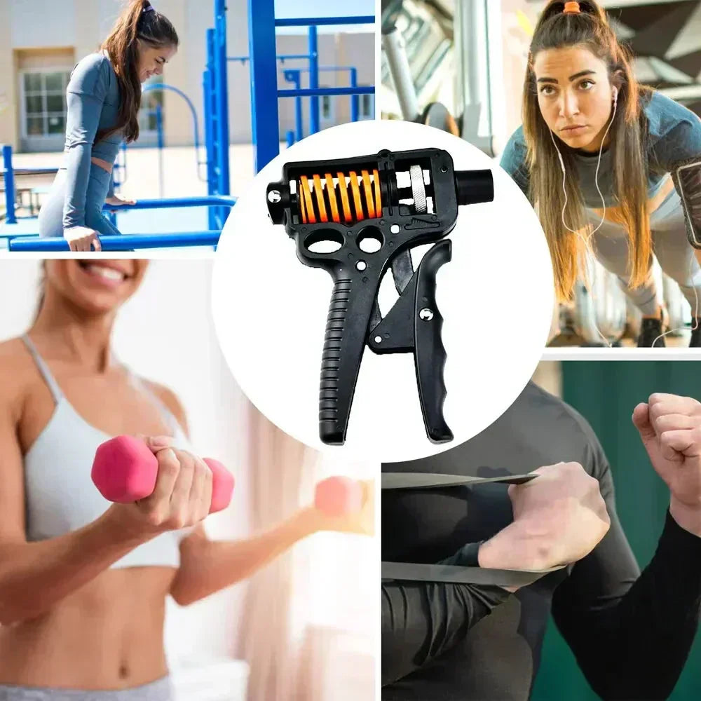 Hand Grip Strength Exerciser with 5 to 165 kg Resistance for Forearms