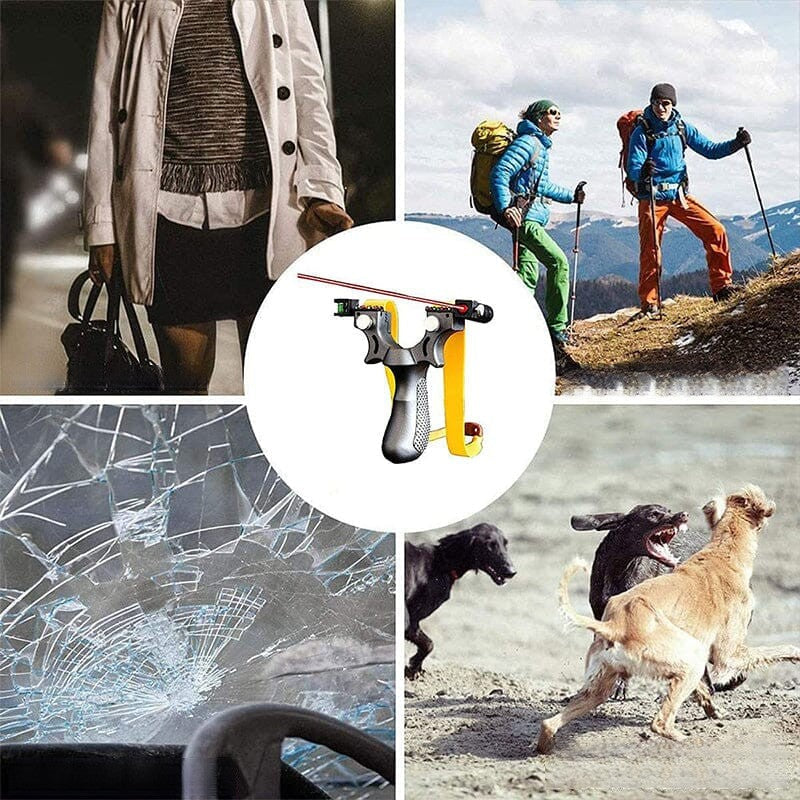 Precision Laser-Guided Outdoor Slingshot