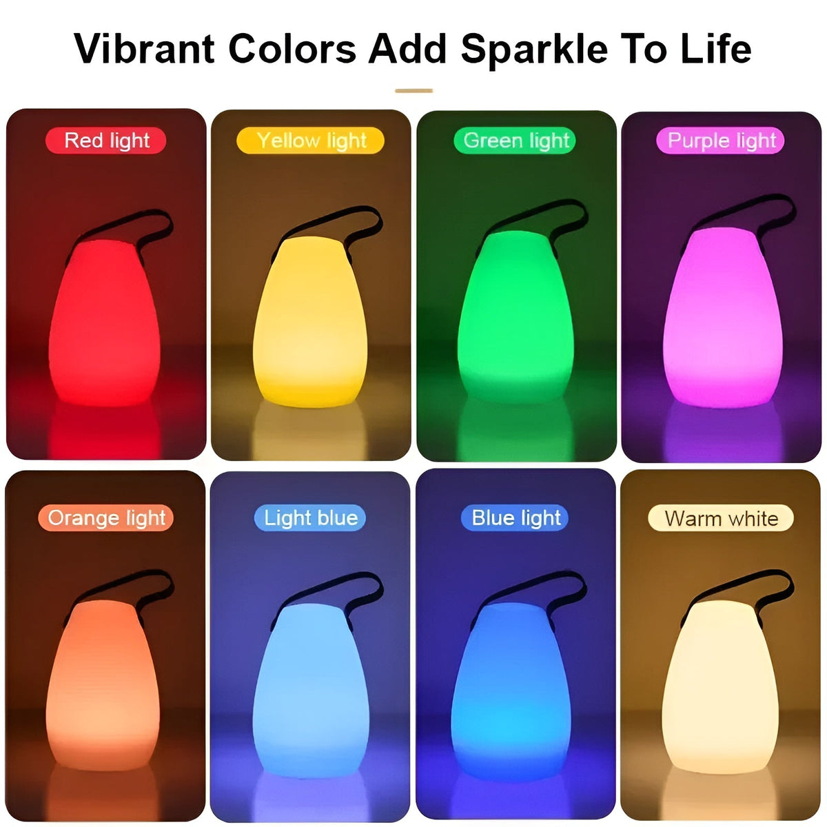 Wireless LED Table Lamp – Waterproof, Rechargeable and 16 Colors