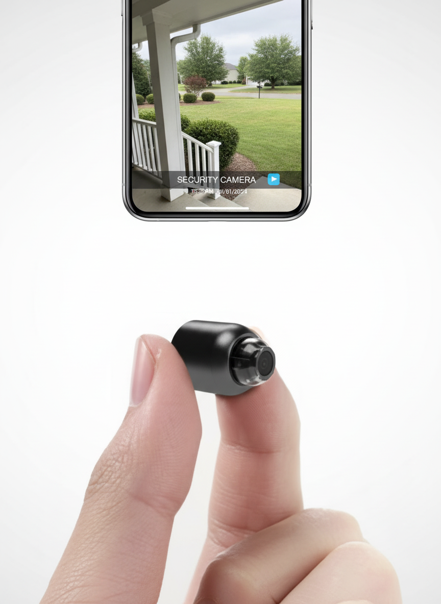 2-Pack Mini WiFi Security Cameras with 1080P HD, 140-Degree Wide Angle and Night Vision