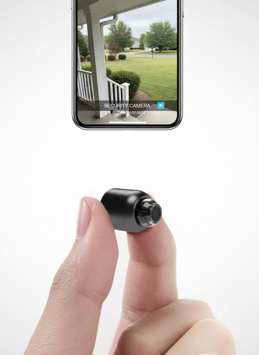 2-Pack Mini WiFi Security Cameras with 1080P HD, 140-Degree Wide Angle and Night Vision