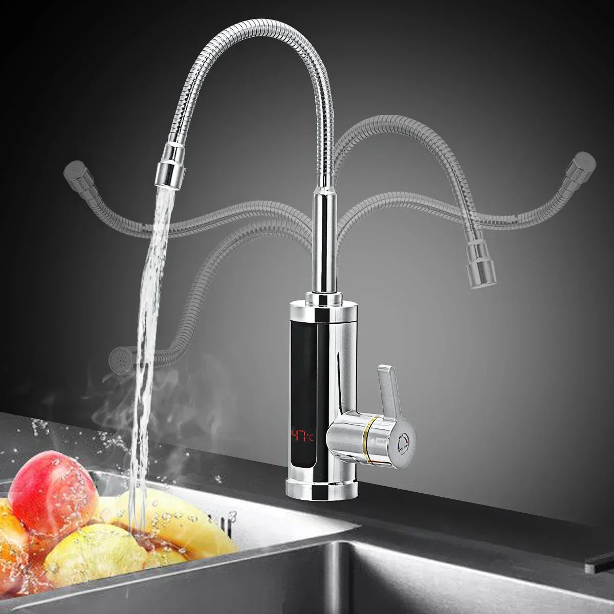 3000W Electric Kitchen Tap with Instant Hot Water