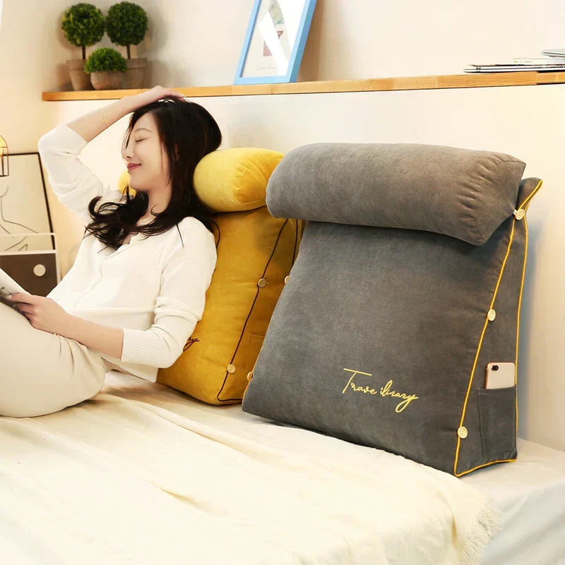 Contoured Wedge Back Support Pillow