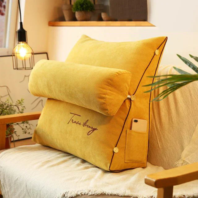 Contoured Wedge Back Support Pillow
