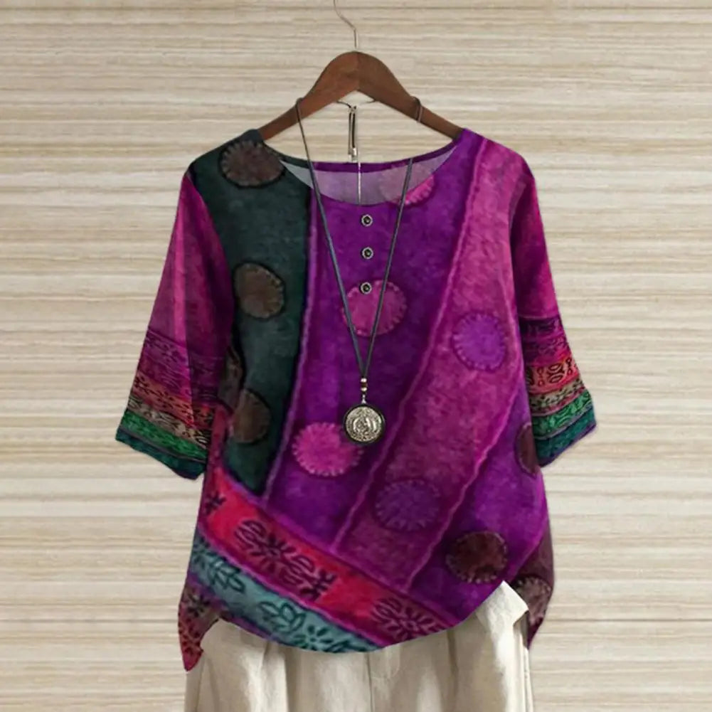 Elegant Round-Neck Top
