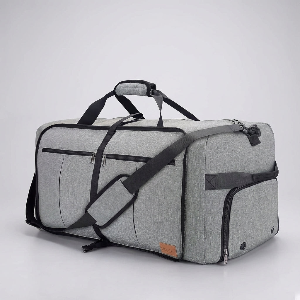 Foldable Travel Bag with Ventilated Shoe Compartment – Water-Resistant Extra-Large Capacity