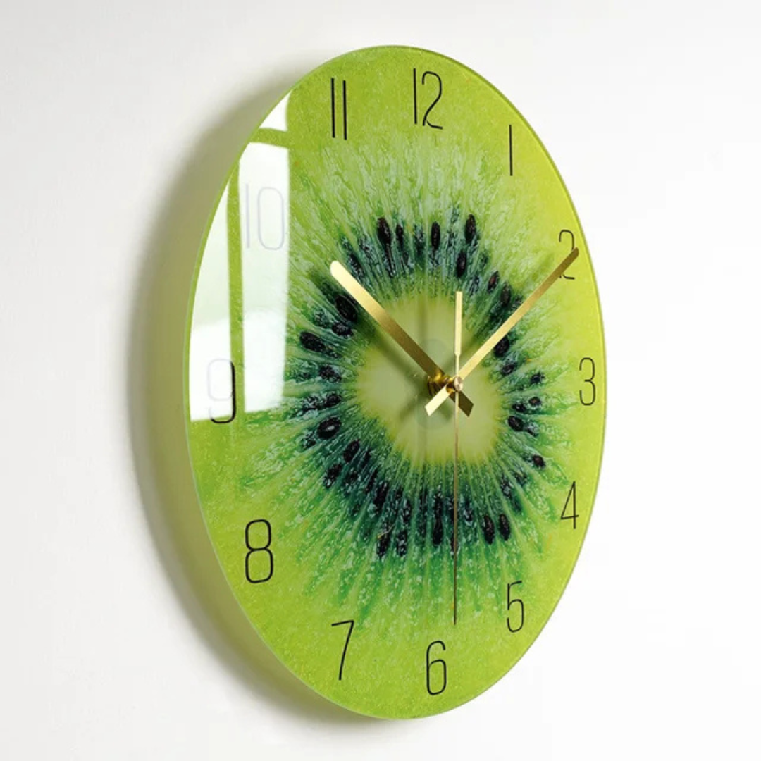 Large Glass Wall Clock with Elegant Design