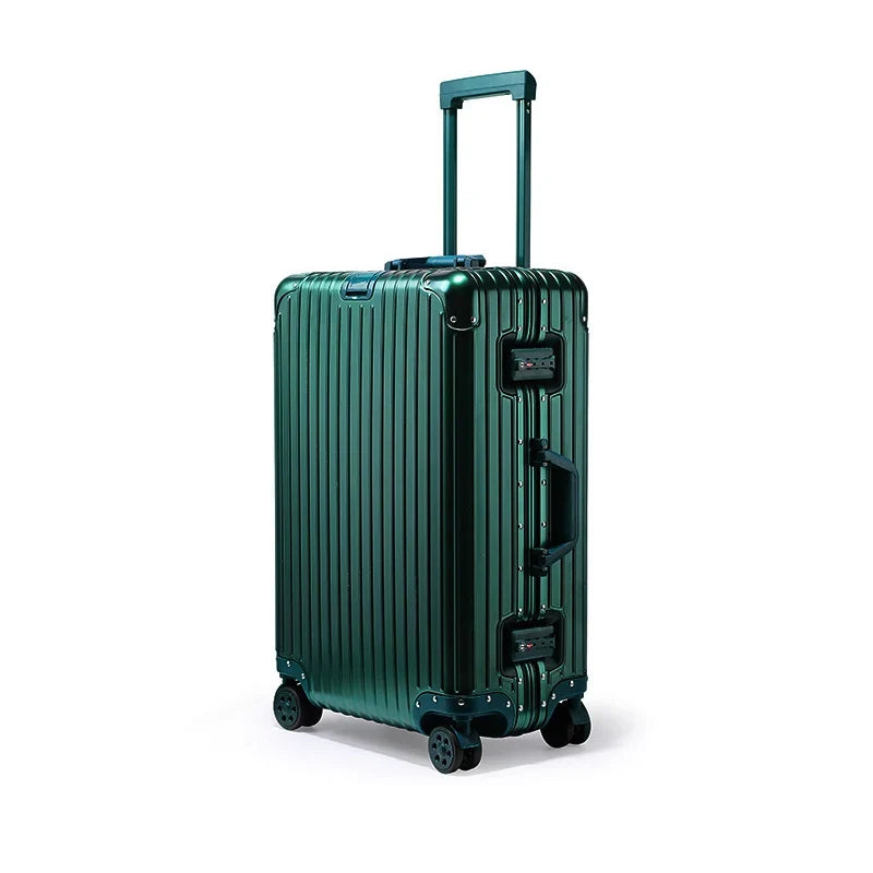 Luxury Aluminum-Magnesium Hardshell Travel Suitcase