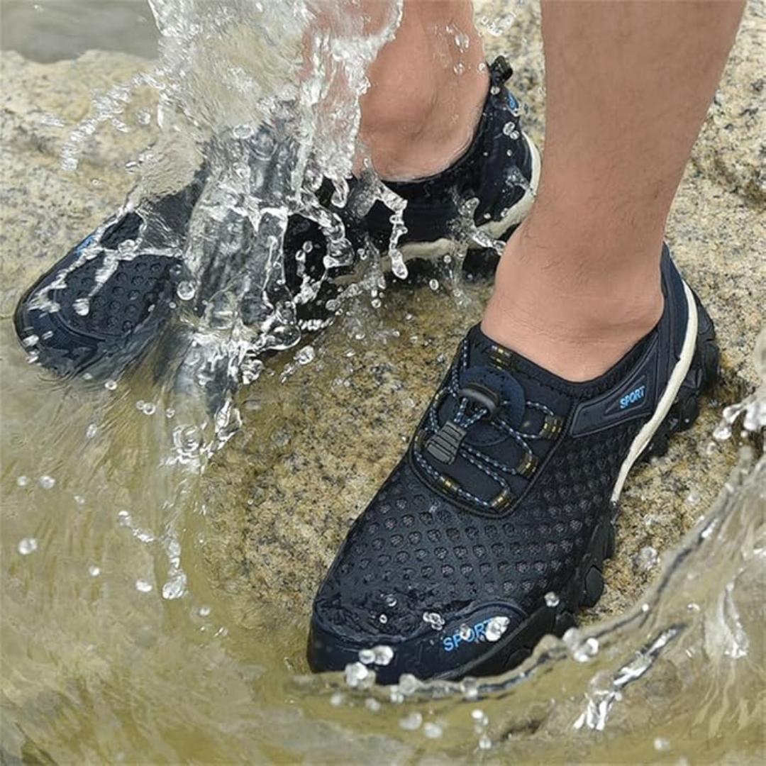 Men's Breathable Hiking Shoes with Mesh and Grip
