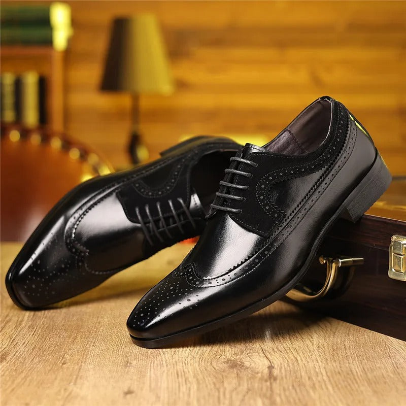 Men's Brogue Oxford Dress Shoes
