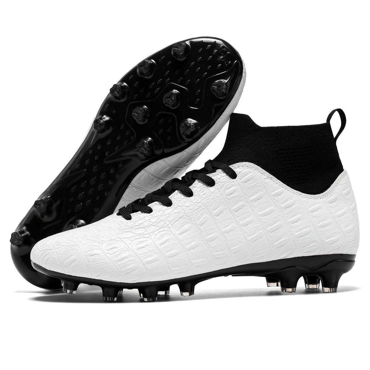 Men's Football Boots with Grip and High Ankle Support