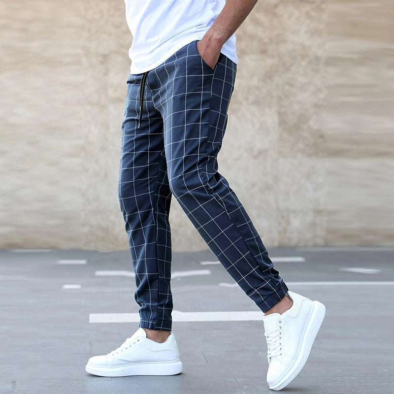 Men's Plaid Joggers