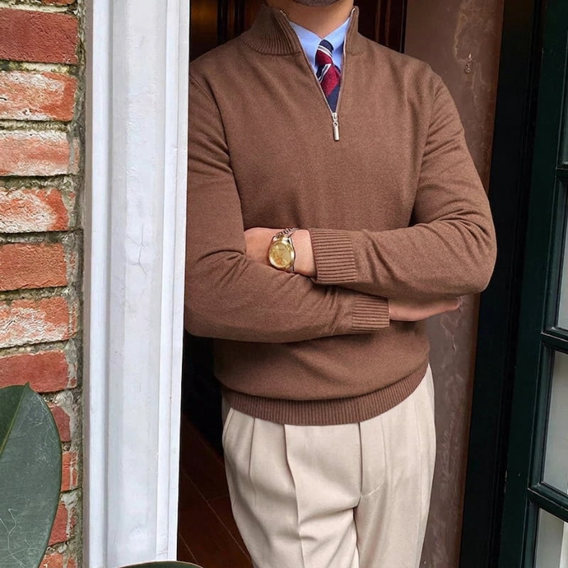 Men's Quarter Zip Sweater