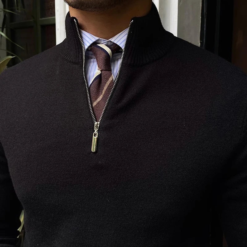 Men's Quarter Zip Sweater
