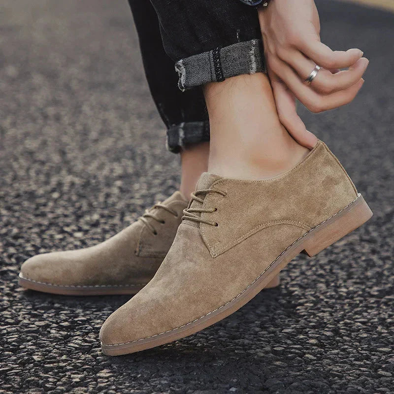 Men's Suede Oxford Shoes - Robert