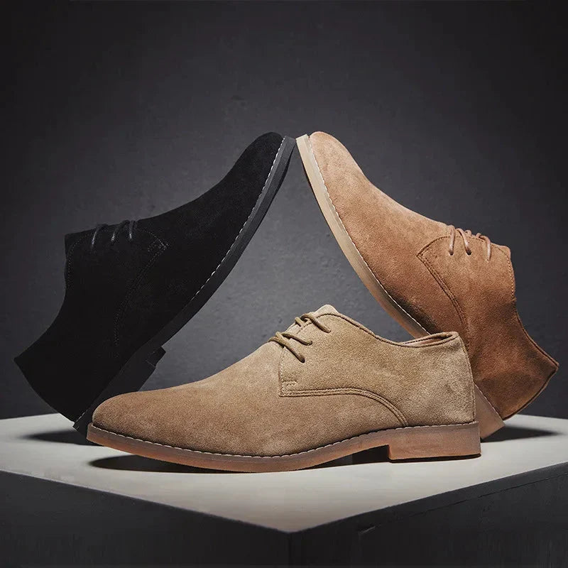 Men's Suede Oxford Shoes - Robert