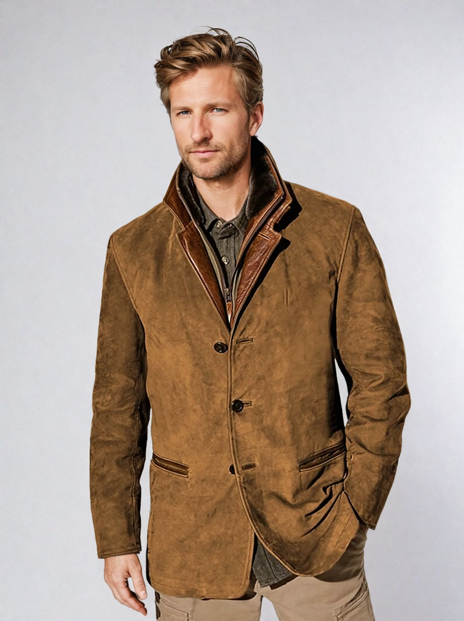 Men's Vintage-Style Jacket – Classic Elegance & Modern Comfort