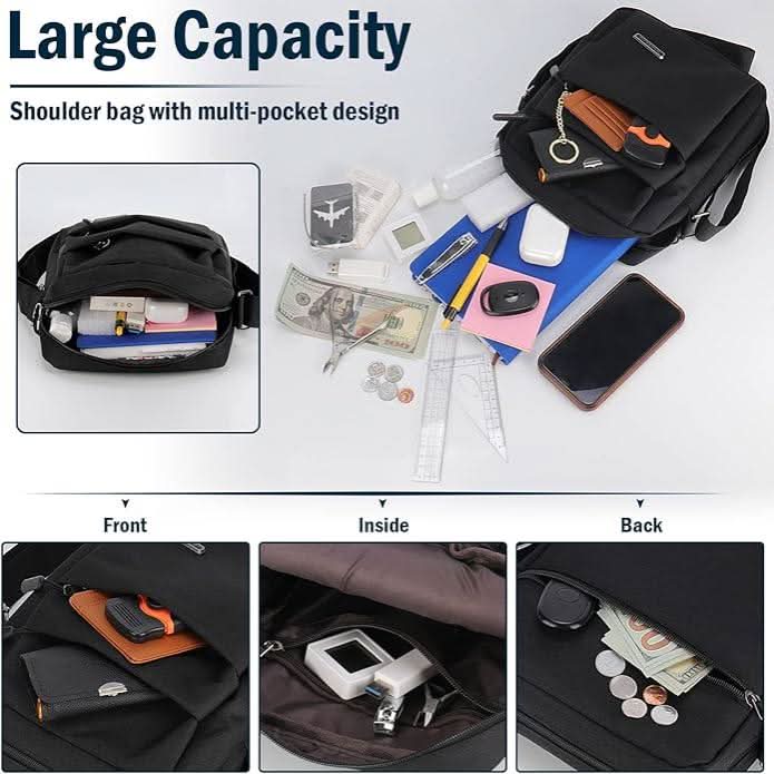 Men's Water-Repellent Anti-Theft Shoulder Bag