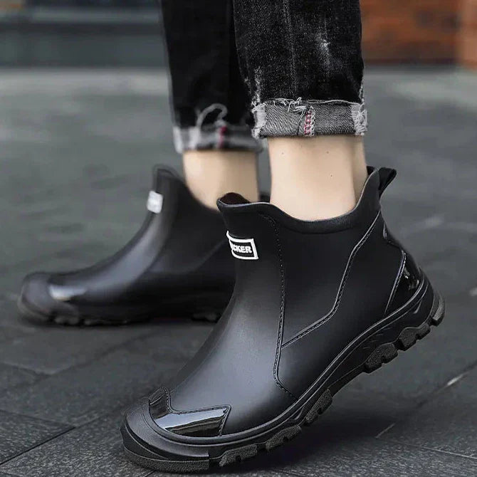 Men's Waterproof Insulated Ankle Boots with Non-Slip Sole – Lightweight Outdoor Footwear
