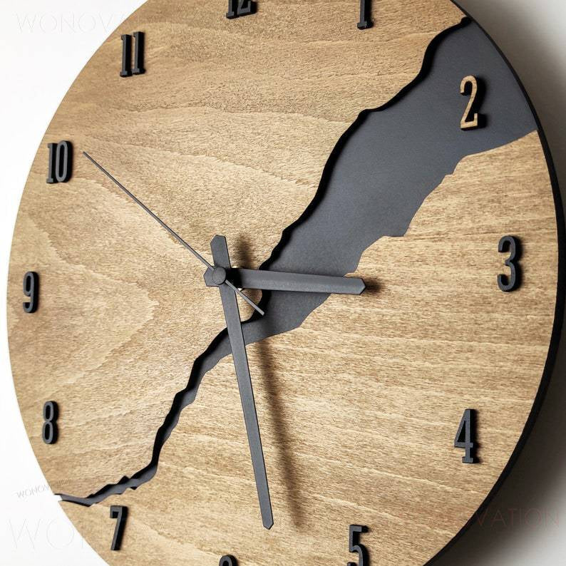Modern Wooden Wall Clock