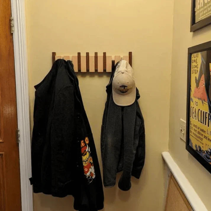 Piano-Inspired Coat Rack