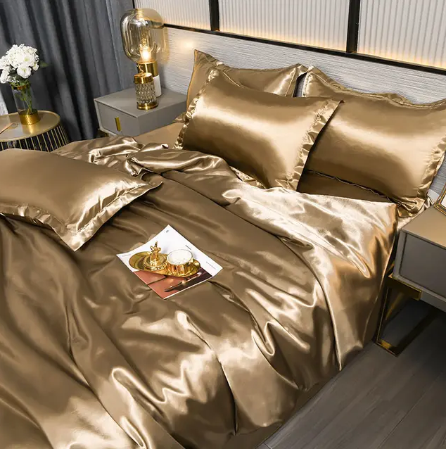 Premium Solid Satin Bedding