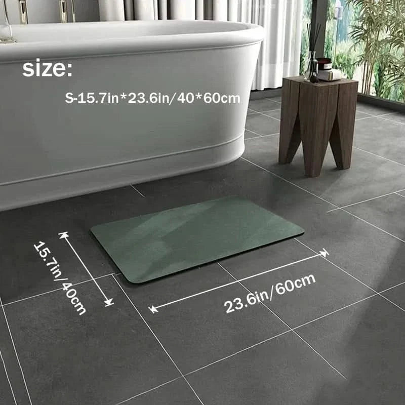Quick-Dry Non-Slip Diatomite Bath Mat
