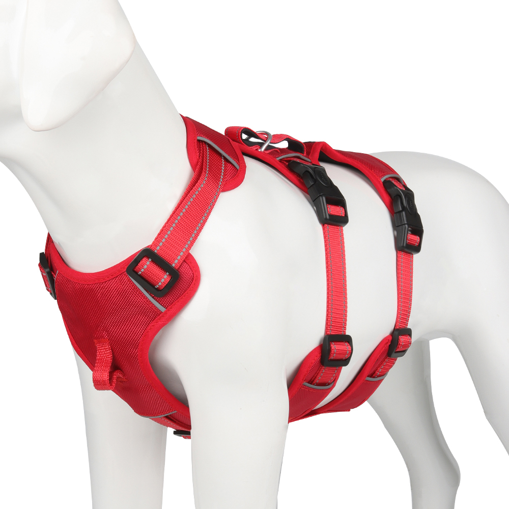 Reflective No-Pull Dog Harness – Escape-Proof and Adjustable for Safe Walks