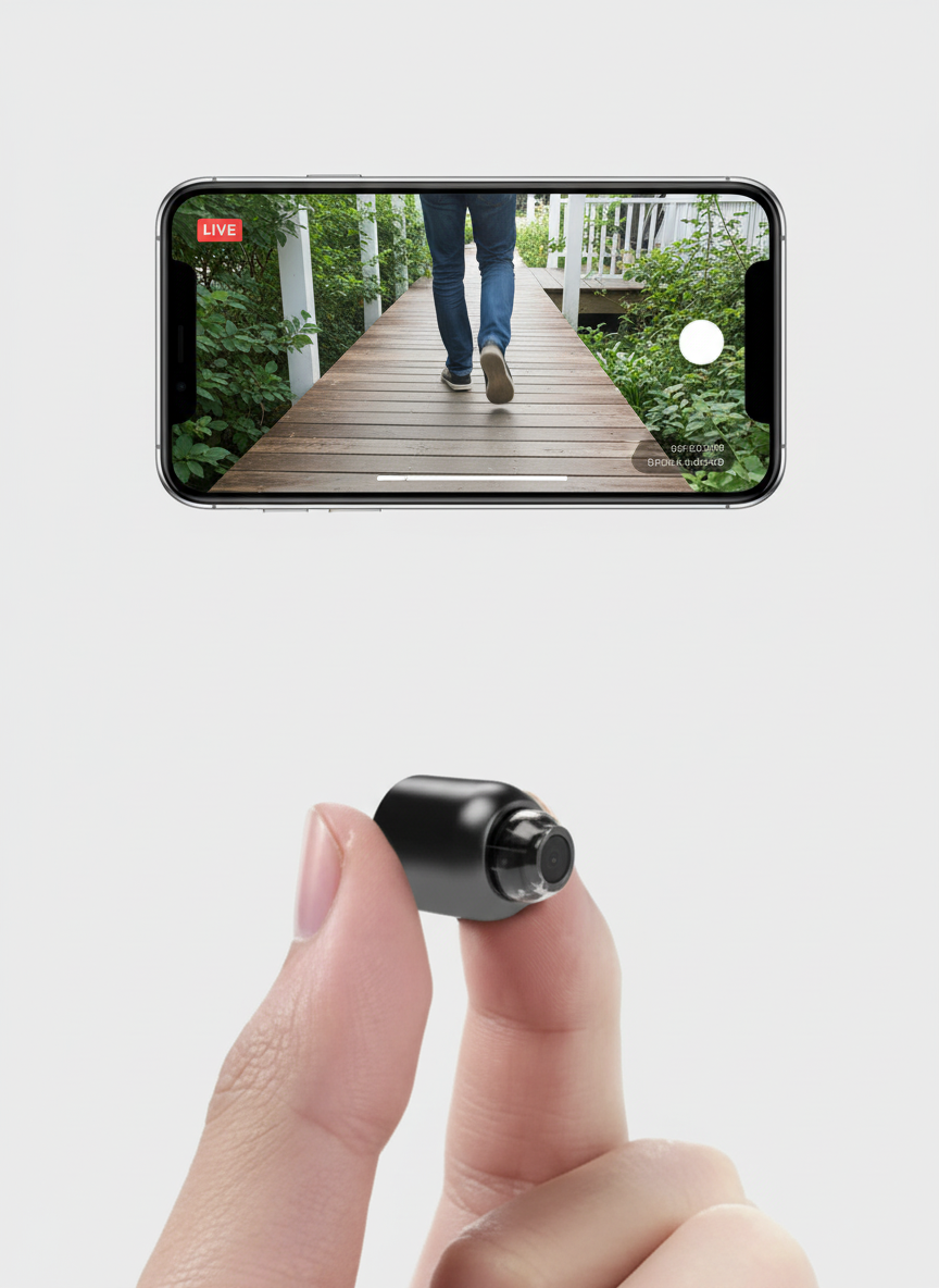 Small WiFi Security Surveillance Camera with Night Vision