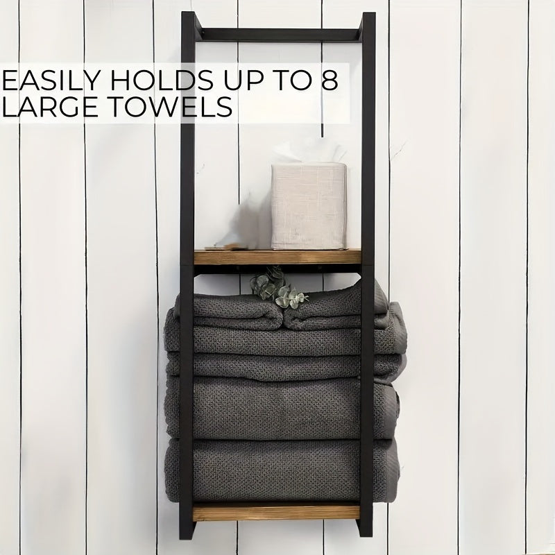 Space-Saving Towel Rack - For a Tidy Bathroom