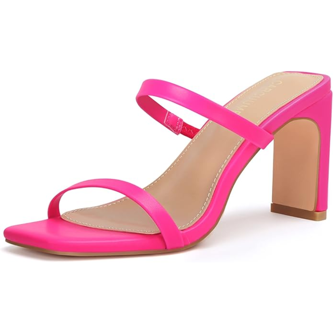 Square-Toe Block Heels