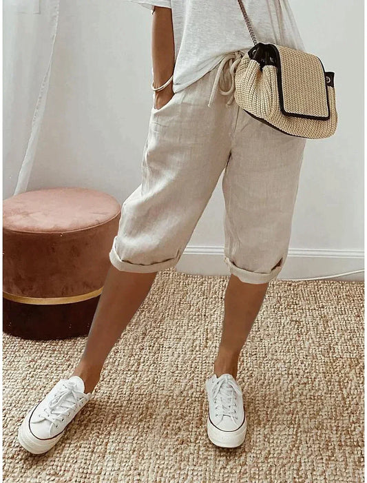 Stylish Linen Summer Pants for Women - Mandy