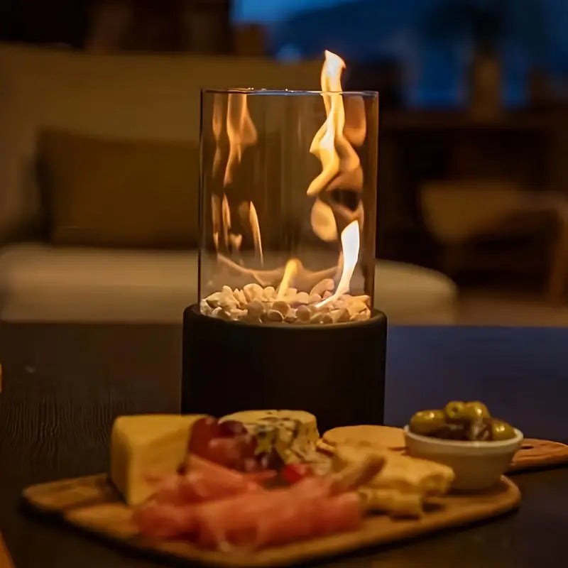 Tabletop Bioethanol Fireplace - Smokeless Flames