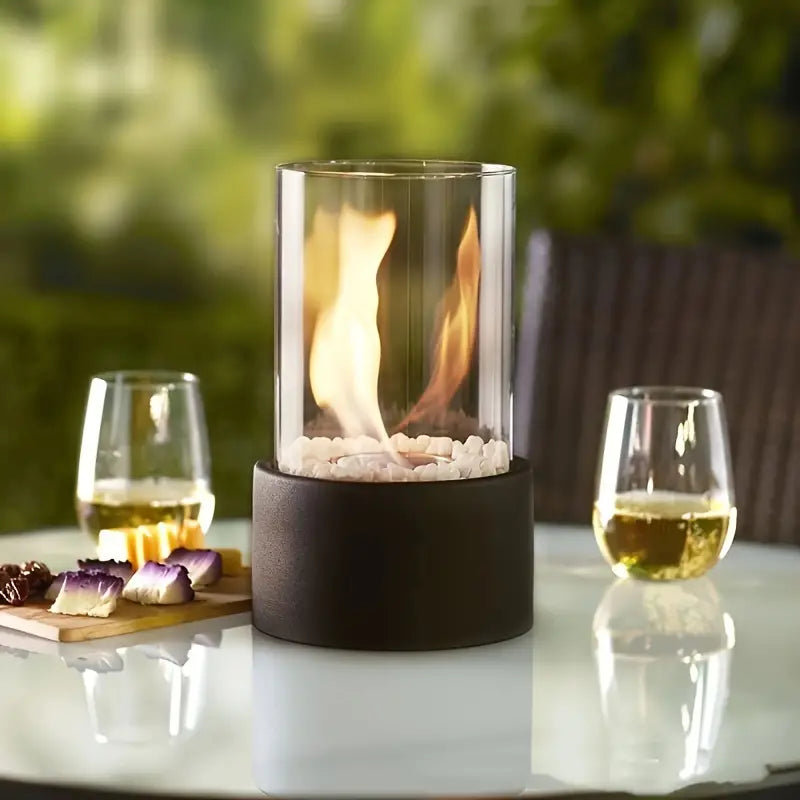 Tabletop Bioethanol Fireplace - Smokeless Flames