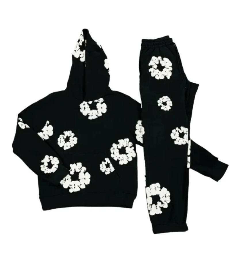 Unisex Autumn Floral Tracksuit with Iconic Prints