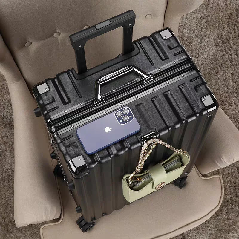 Unisex Protective Travel Suitcase with Secure Frame