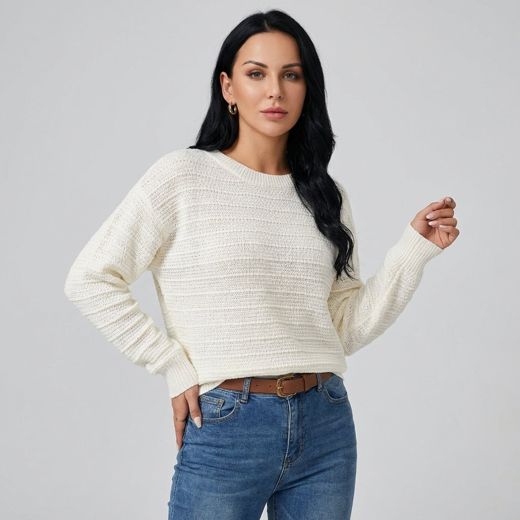 Women’s Bow-Back Pullover Sweater
