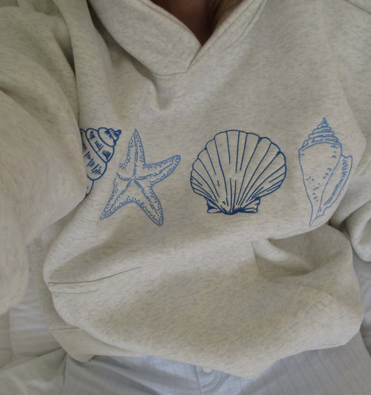 Women's Seashell Print Hoodie