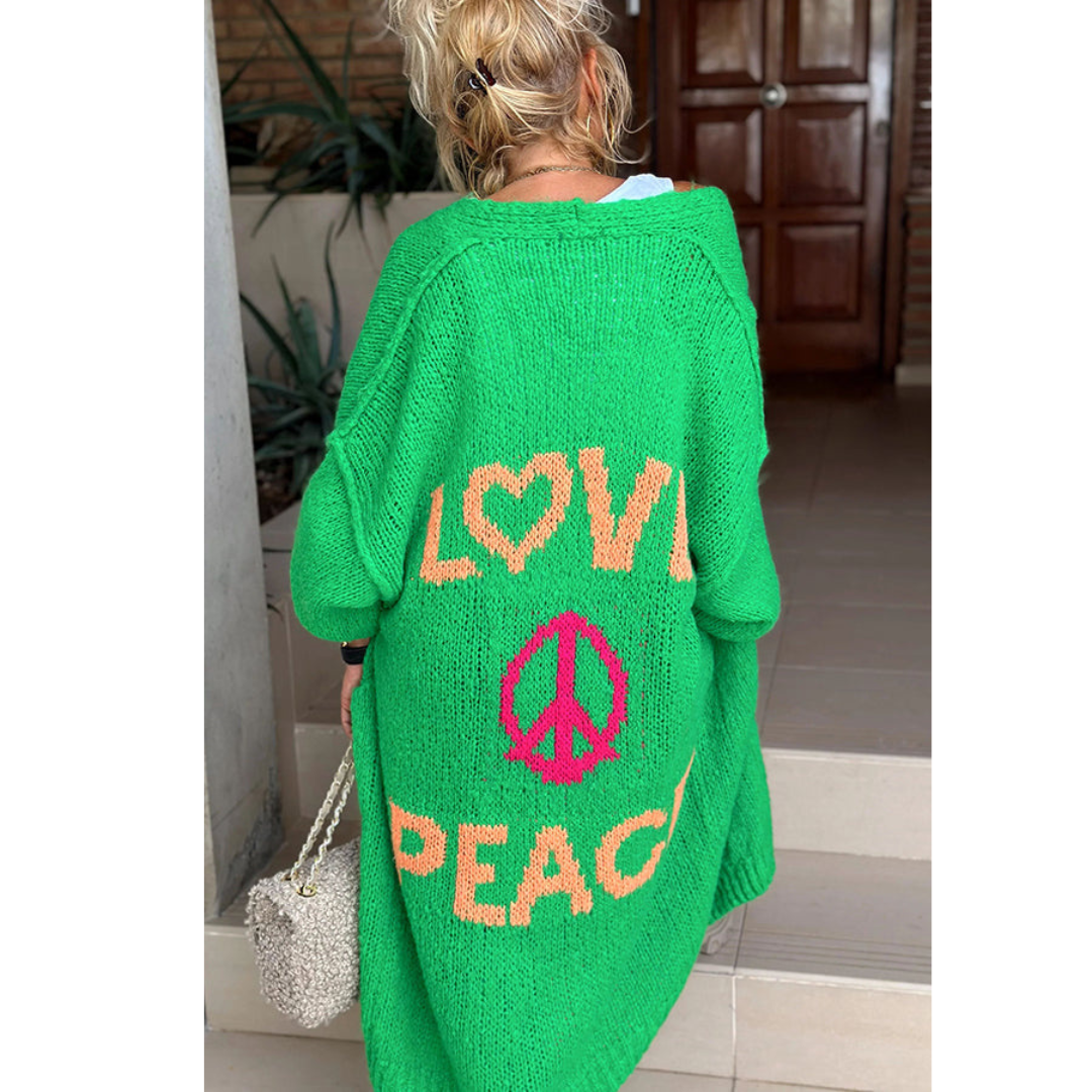 Women's Stylish Autumn Peace Cardigan