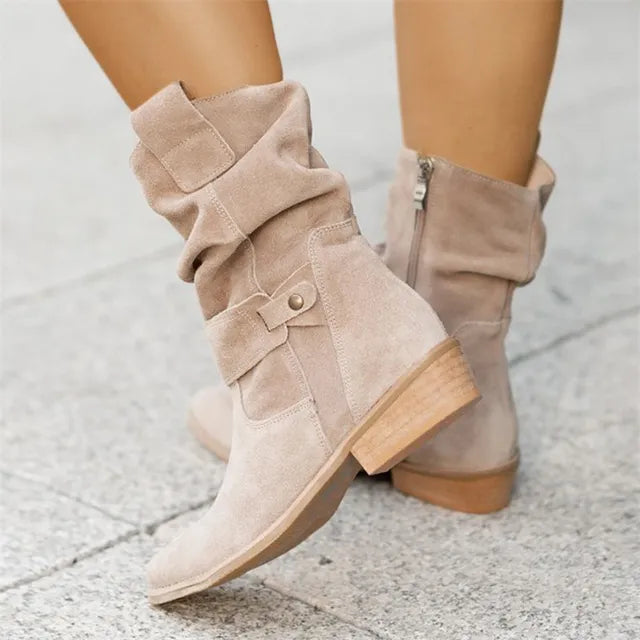 Women's Trendy Low-Heel Ankle Boots